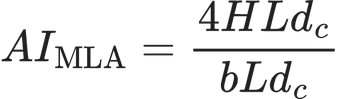 AI_{\text{MLA}} = \frac{4HLd_c}{bLd_c}