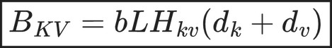 \boxed{ B_{KV} = bLH_{kv}(d_k + d_v) }