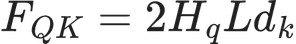 F_{QK} = 2H_q L d_k