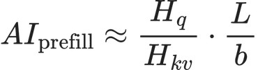 AI_{\text{prefill}} \approx \frac{H_q}{H_{kv}}\cdot\frac{L}{b}
