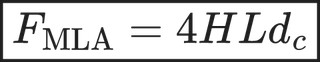 \boxed{ F_{\text{MLA}}=4HLd_c }